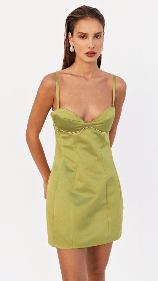 Lavinia Olive Mini Dress