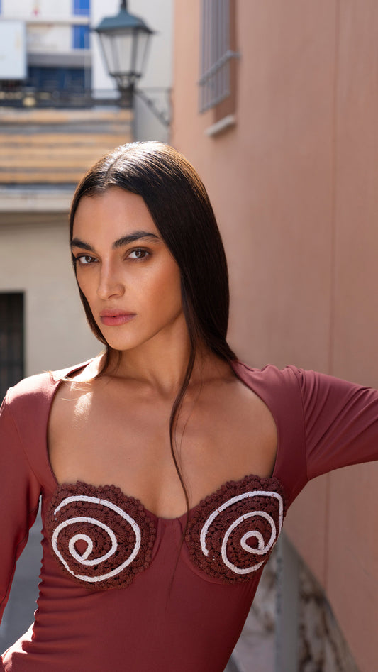 Zahna Bodysuit & Elif Skirt Set