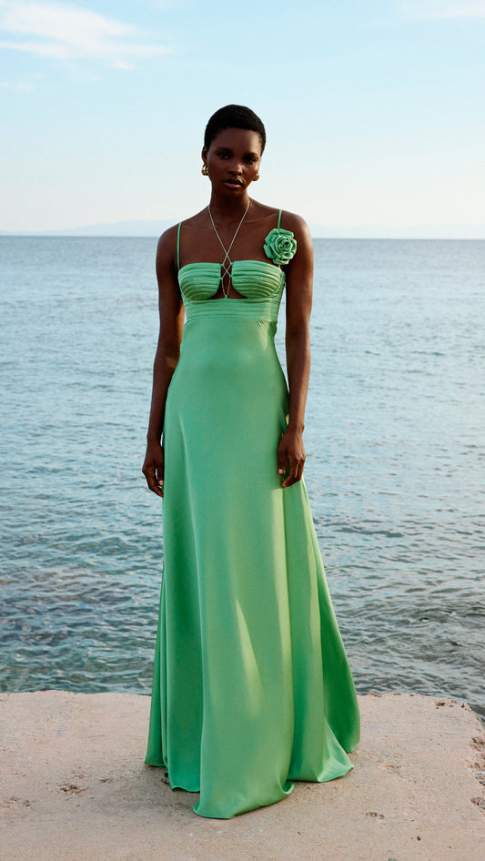 Zephyrine Aloe Maxi Dress