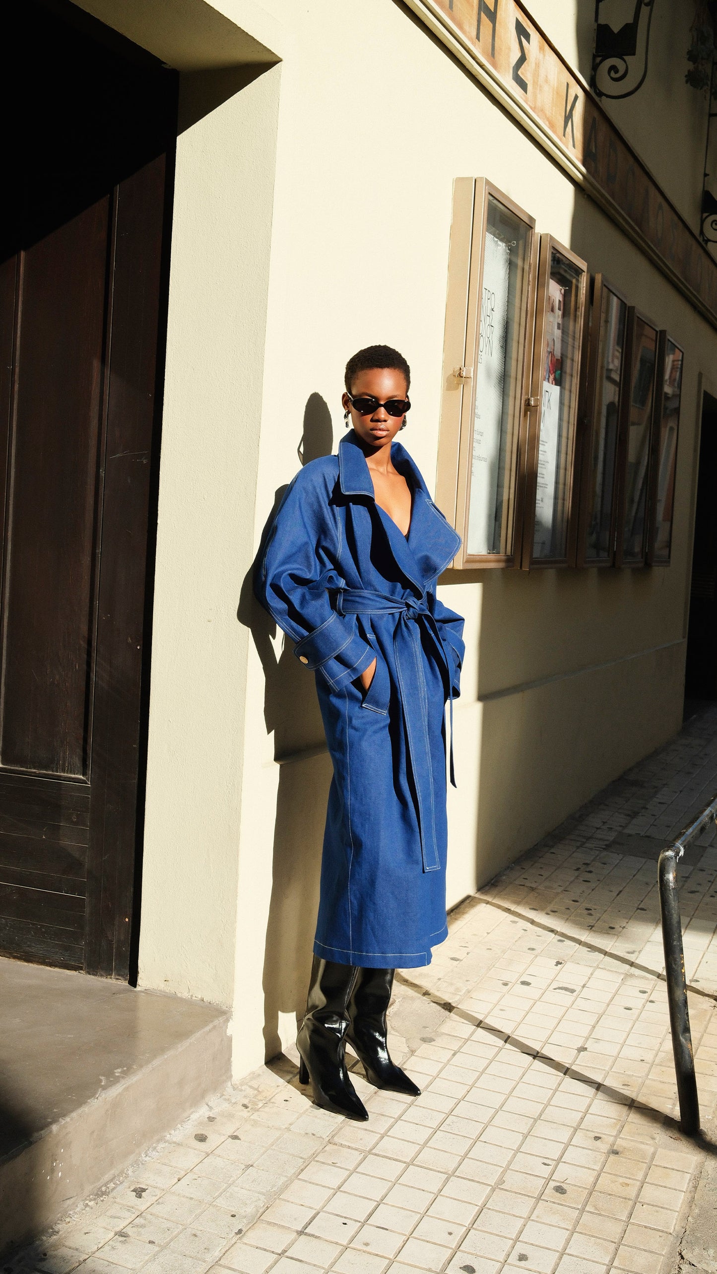 Addison Denim Trench