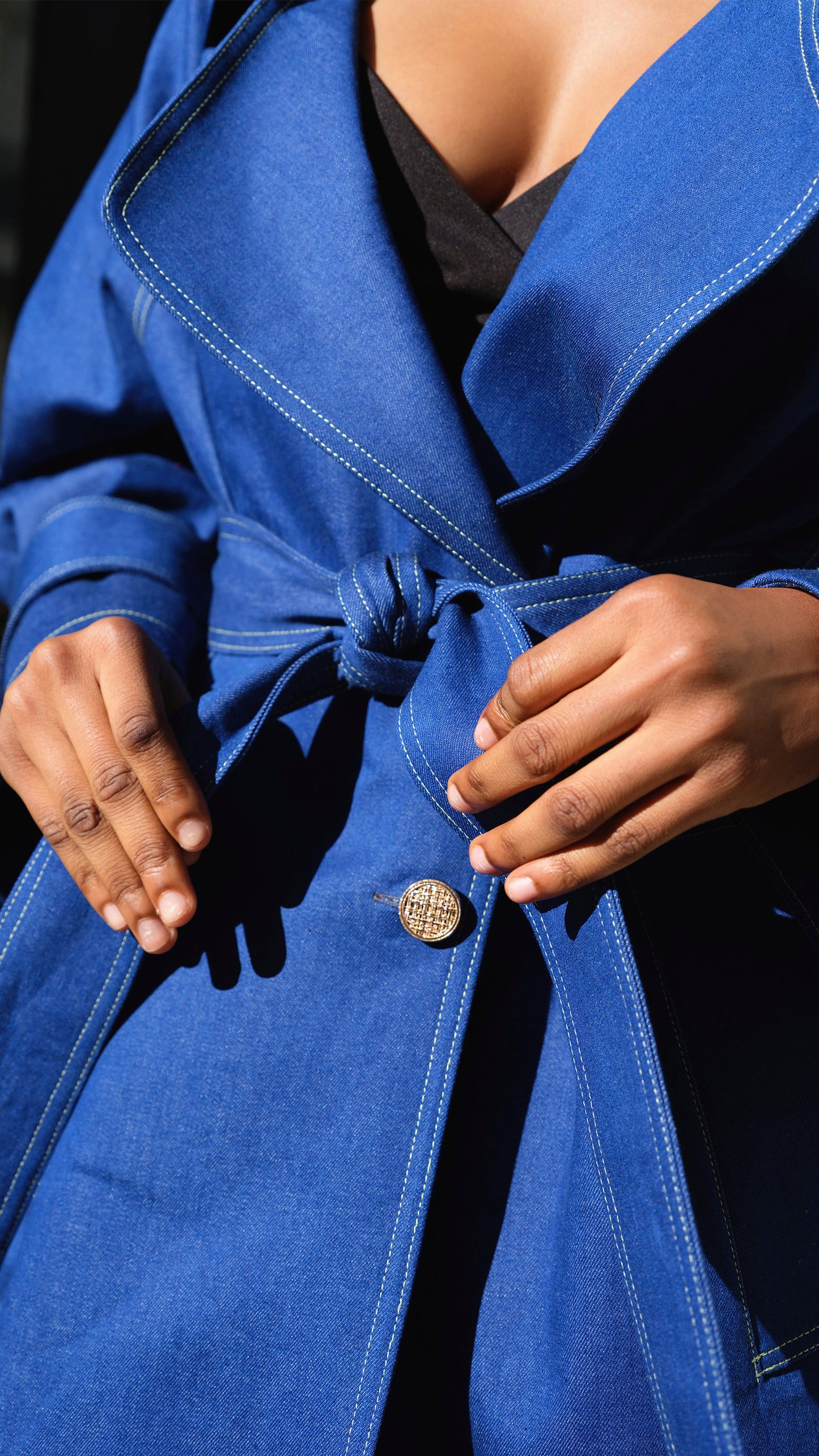 Addison Denim Trench