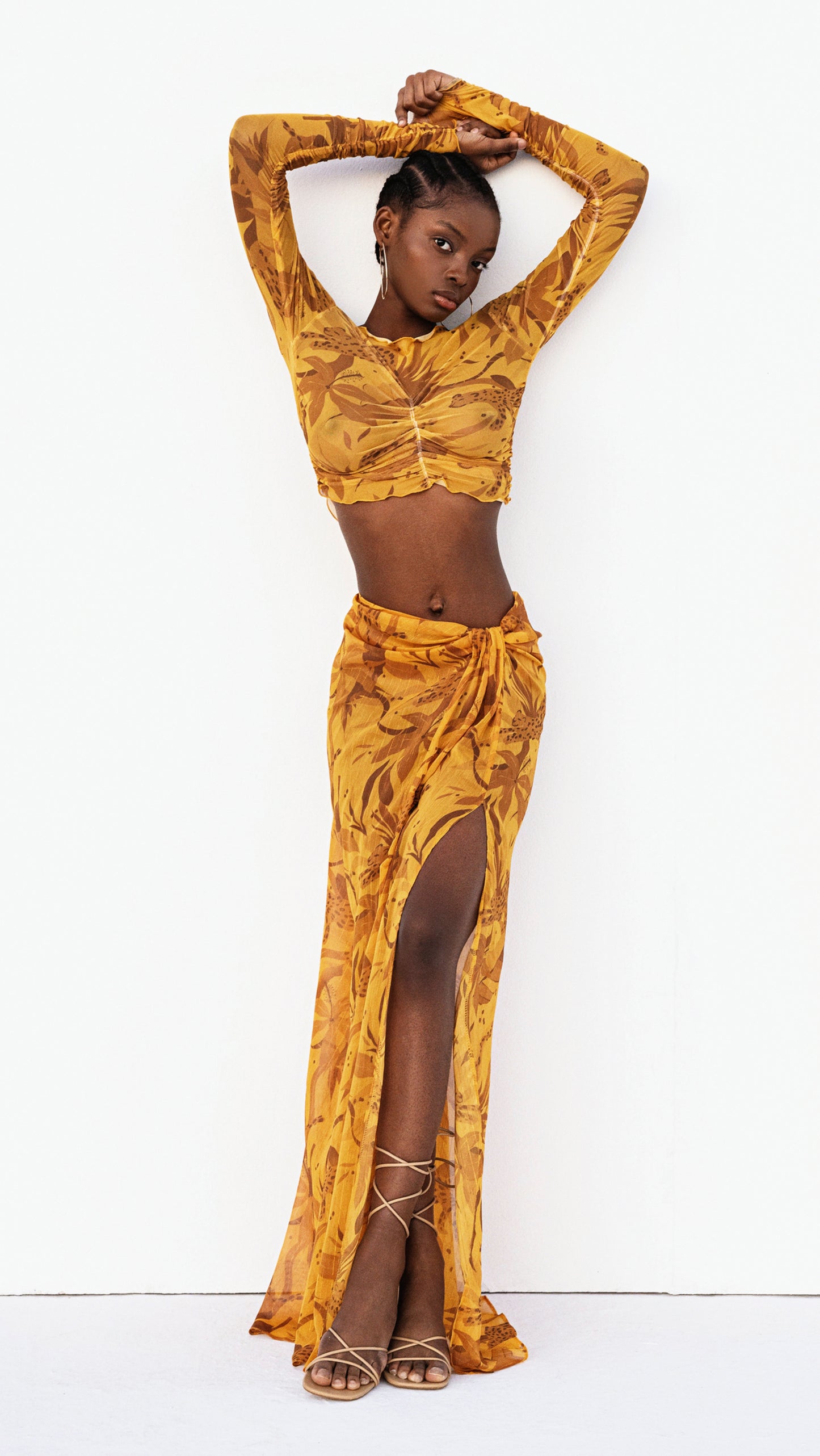 Elarion Top and Liron Skirt Cheetah Print