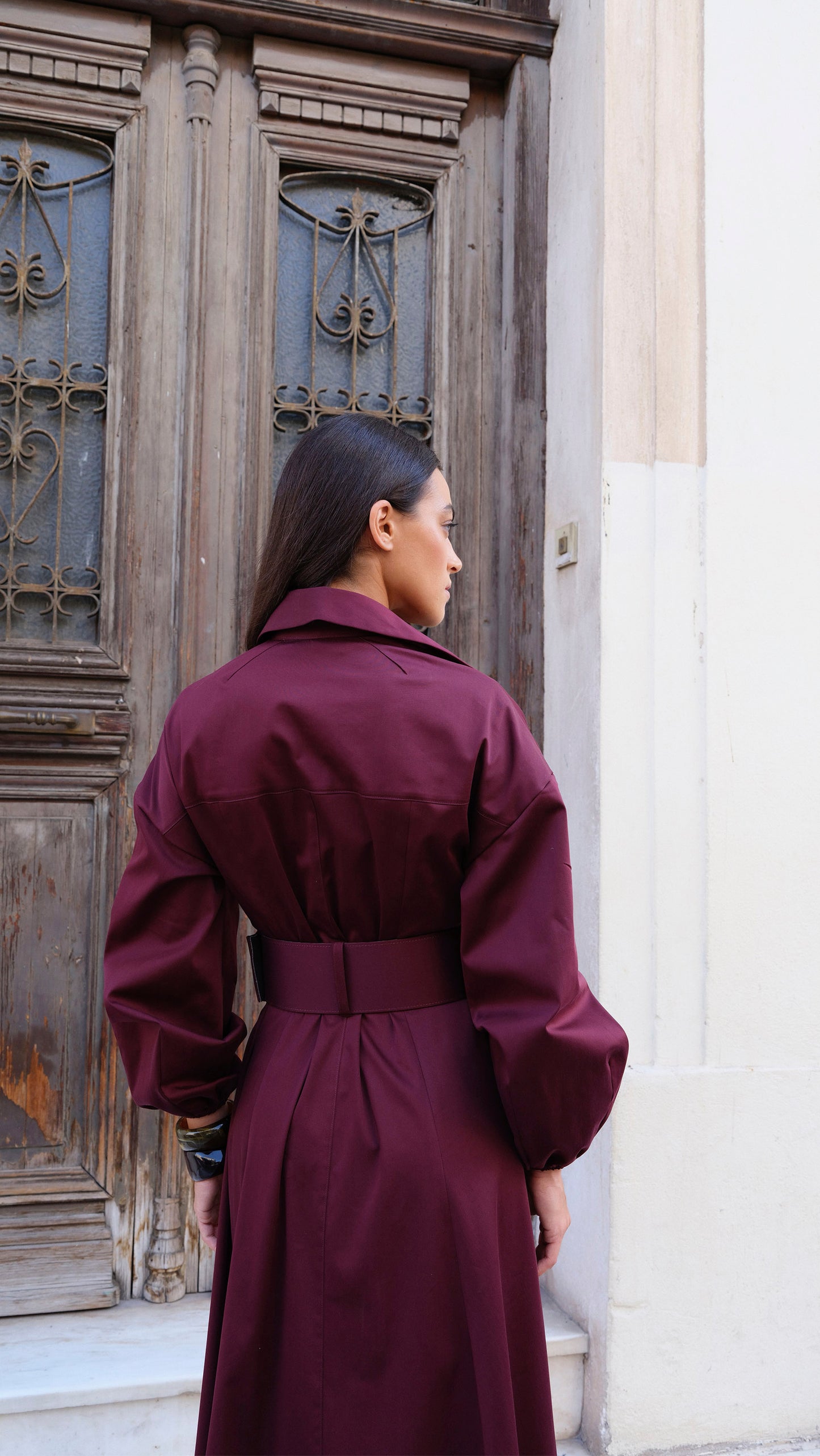 Layana Burgundy Dress