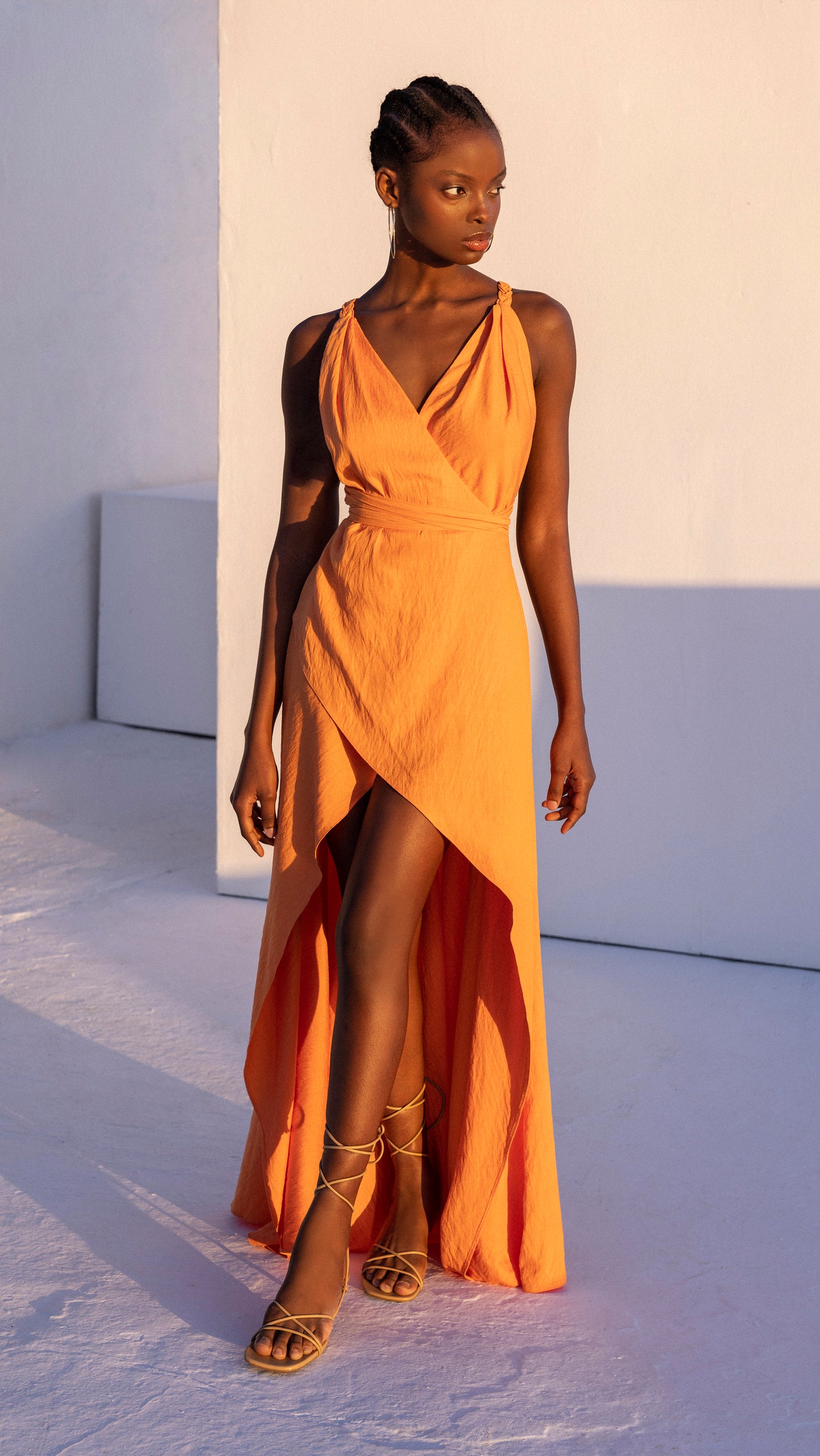 Marigold Orange Dress