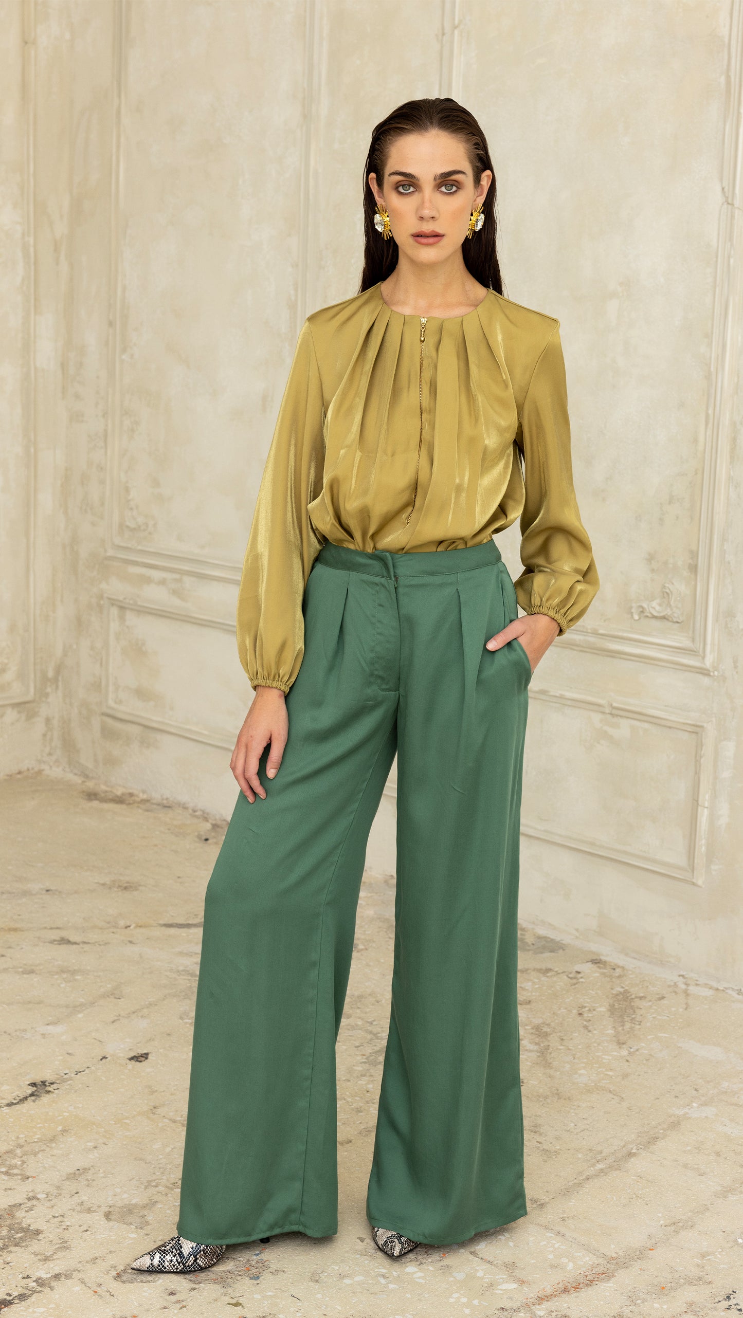 Piper Dark Green Pants