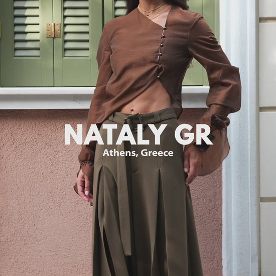 Aylin Blouse & Mira Skirt-Pants Outfit