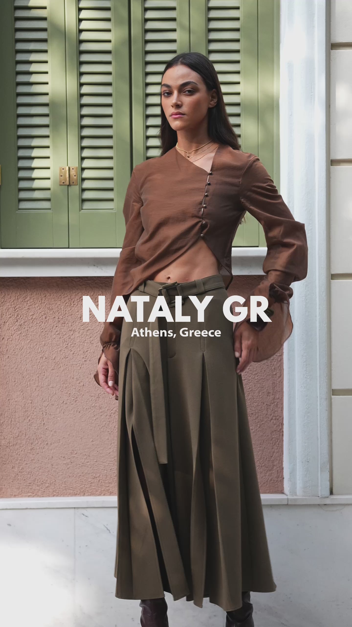 Aylin Blouse & Mira Skirt-Pants Outfit